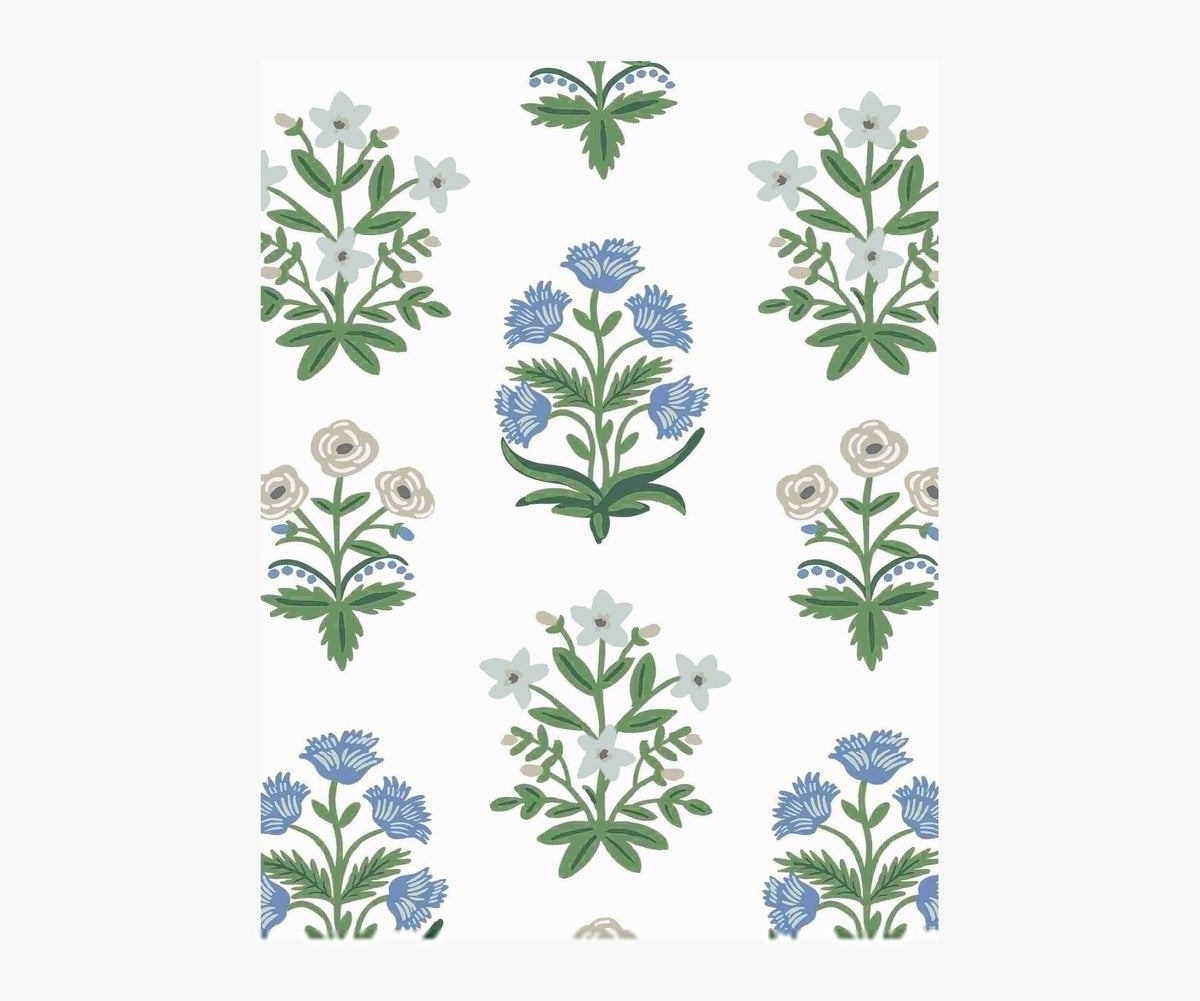 Tracy & Co Mughal Rose Wallpaper Sample - Indigo