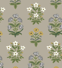 Tracy & Co Mughal Rose Wallpaper - Linen