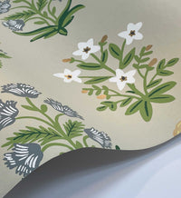 Tracy & Co Mughal Rose Wallpaper - Linen