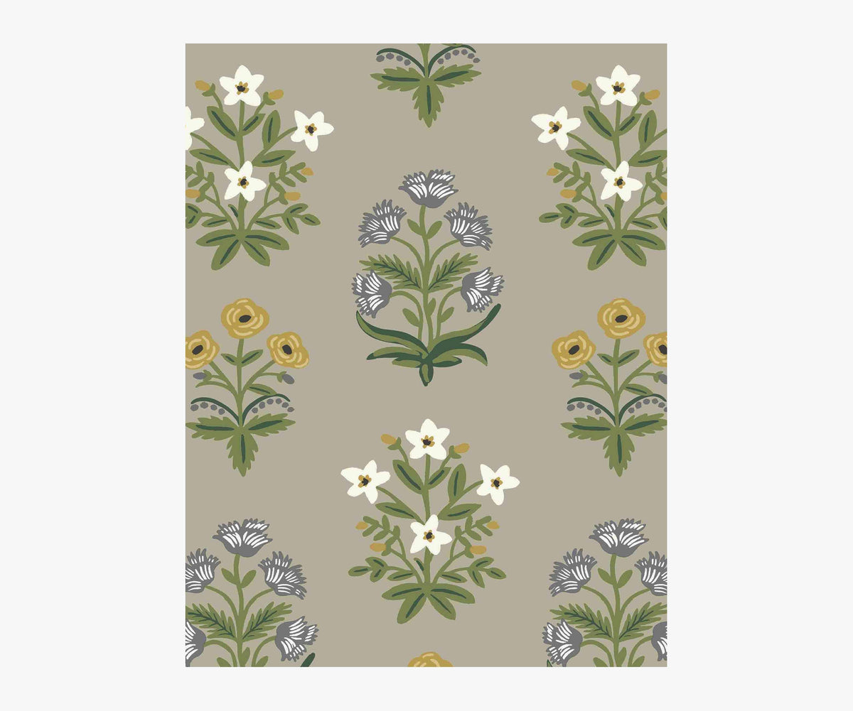 Tracy & Co Mughal Rose Wallpaper Sample - Linen