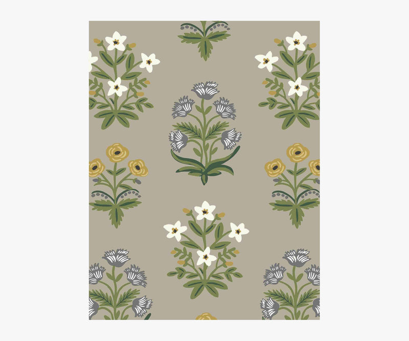 Tracy & Co Mughal Rose Wallpaper Sample - Linen