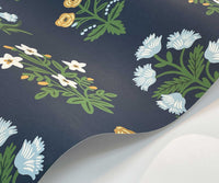 Tracy & Co Mughal Rose Wallpaper Sample - Navy