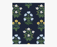 Tracy & Co Mughal Rose Wallpaper Sample - Navy