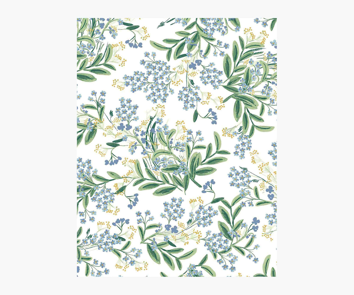 Tracy & Co Cornflower Wallpaper Sample - White