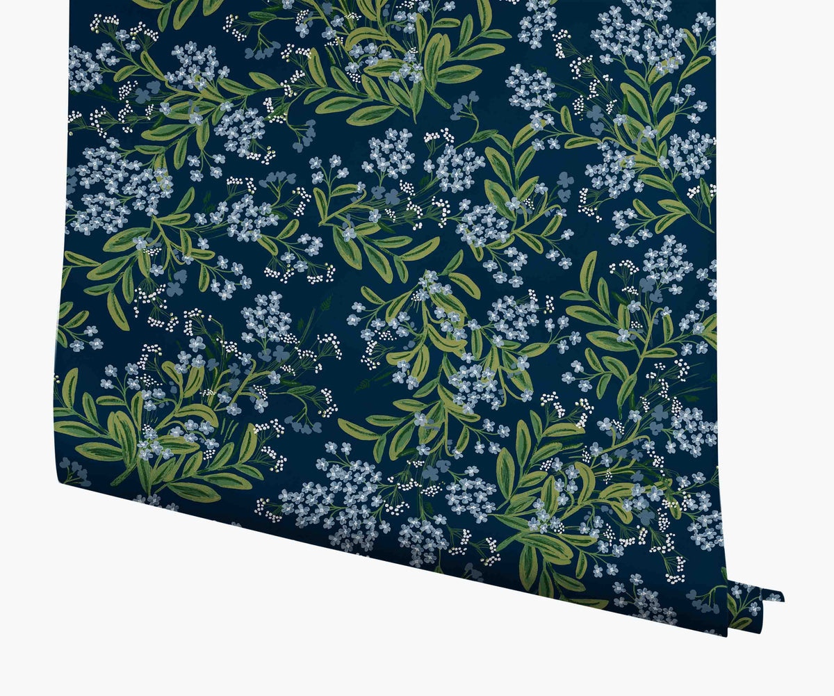 Tracy & Co Cornflower Wallpaper - Navy