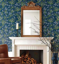 Tracy & Co Cornflower Wallpaper - Navy