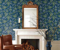 Tracy & Co Cornflower Wallpaper Sample - Navy