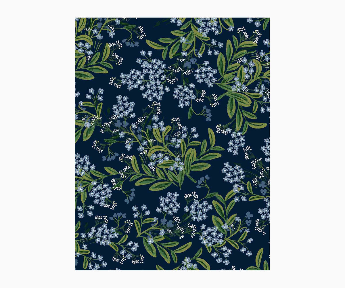 Tracy & Co Cornflower Wallpaper Sample - Navy