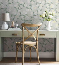 Tracy & Co Hydrangea Wallpaper - Linen