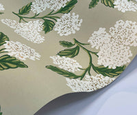 Tracy & Co Hydrangea Wallpaper - Linen