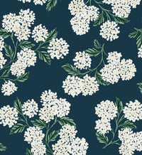 Tracy & Co Hydrangea Wallpaper - Teal