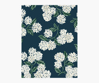Tracy & Co Hydrangea Wallpaper Sample - Teal
