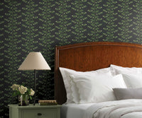 Tracy & Co Climbing Vines Wallpaper Sample - Black