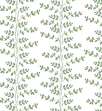 Tracy & Co Climbing Vines Wallpaper - White & Metallic Gold