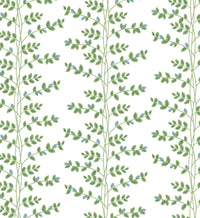 Tracy & Co Climbing Vines Wallpaper - White & Blue