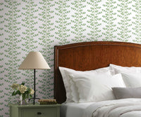 Tracy & Co Climbing Vines Wallpaper Sample - White & Blue