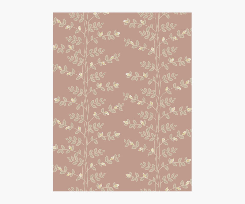 Tracy & Co Climbing Vines Wallpaper Sample - Rose