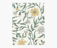 Tracy & Co Aster Wallpaper Sample - Linen & Gold