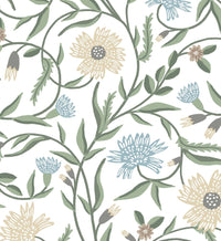 Tracy & Co Aster Wallpaper - White