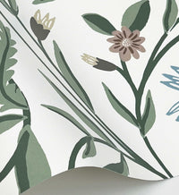 Tracy & Co Aster Wallpaper - White