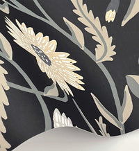Tracy & Co Aster Wallpaper - Black