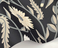 Tracy & Co Aster Wallpaper Sample - Black