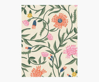 Tracy & Co Aster Wallpaper Sample - Linen & Coral