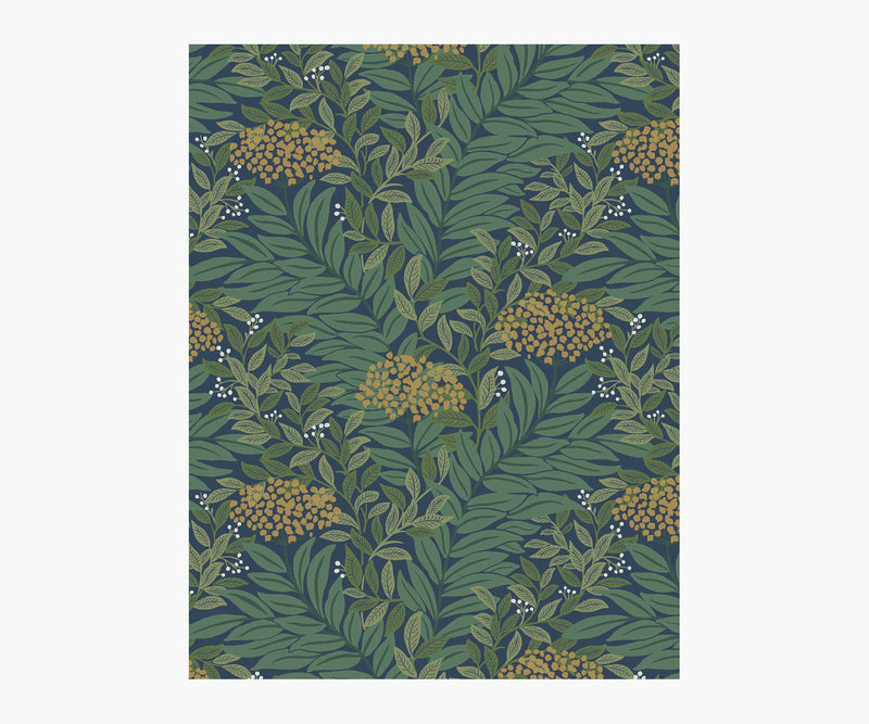 Tracy & Co Highgrove Wallpaper Sample - Navy