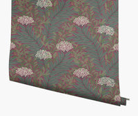 Tracy & Co Highgrove Wallpaper - Burgundy