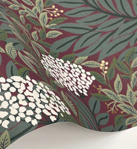 Tracy & Co Highgrove Wallpaper - Burgundy