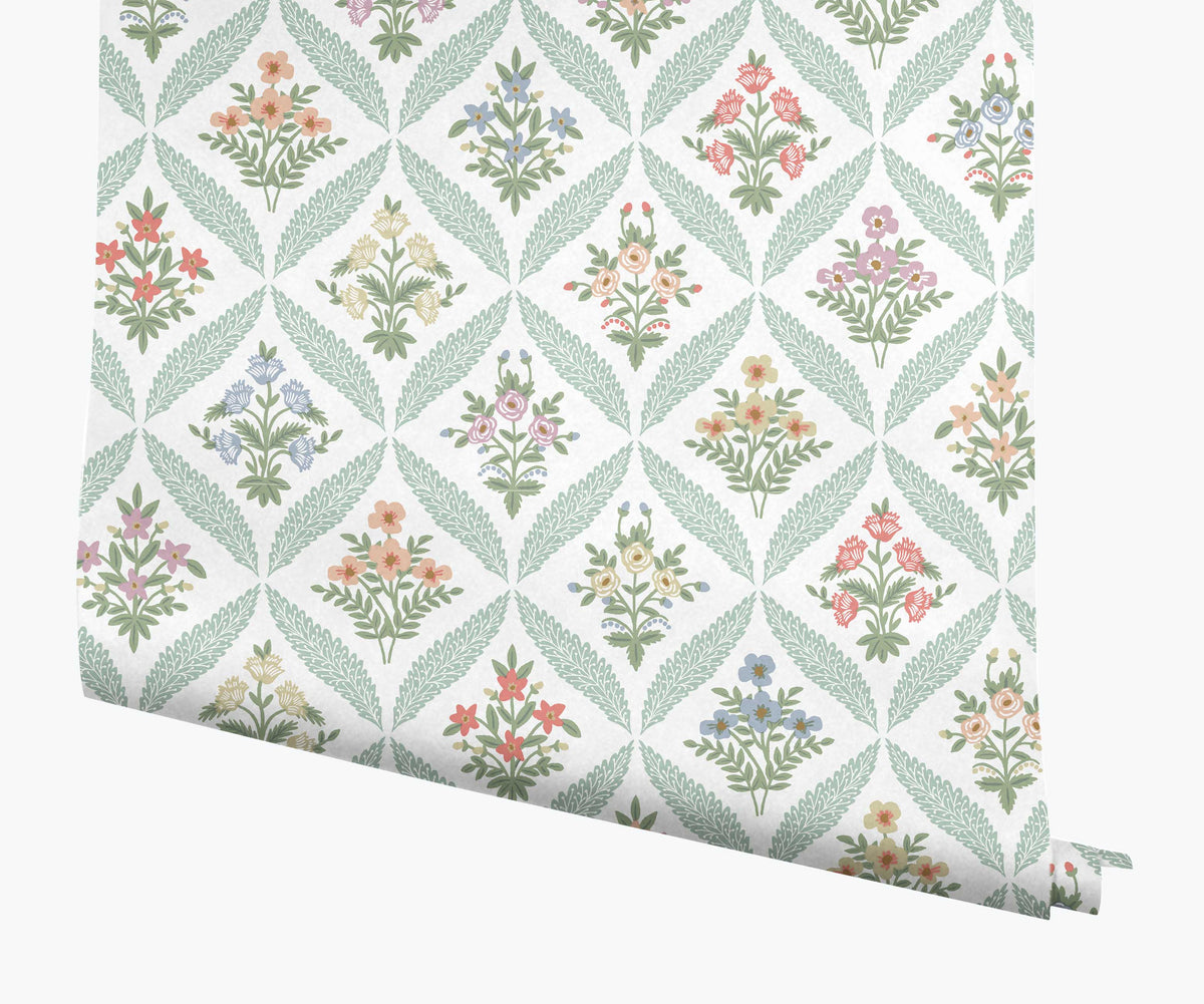 Tracy & Co Estee Garden Wallpaper - Pastel Multi