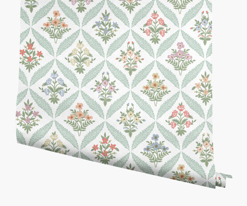 Tracy & Co Estee Garden Wallpaper - Pastel Multi