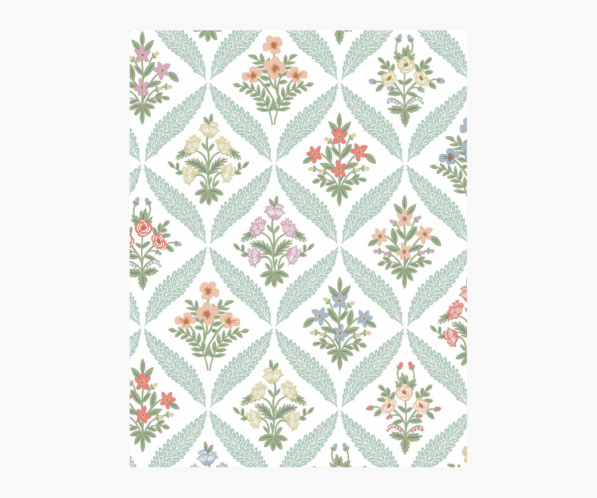 Tracy & Co Estee Garden Wallpaper Sample - Pastel Multi