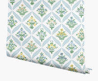 Tracy & Co Estee Garden Wallpaper - Blue Multi