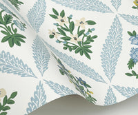 Tracy & Co Estee Garden Wallpaper Sample - Blue Multi