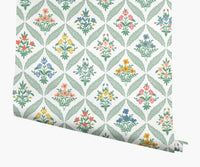 Tracy & Co Estee Garden Wallpaper - Sage Multi