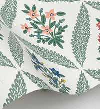 Tracy & Co Estee Garden Wallpaper - Sage Multi