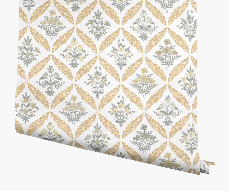 Tracy & Co Estee Garden Wallpaper - Gold Multi