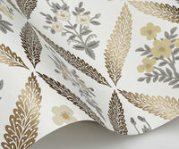 Tracy & Co Estee Garden Wallpaper Sample - Gold Multi