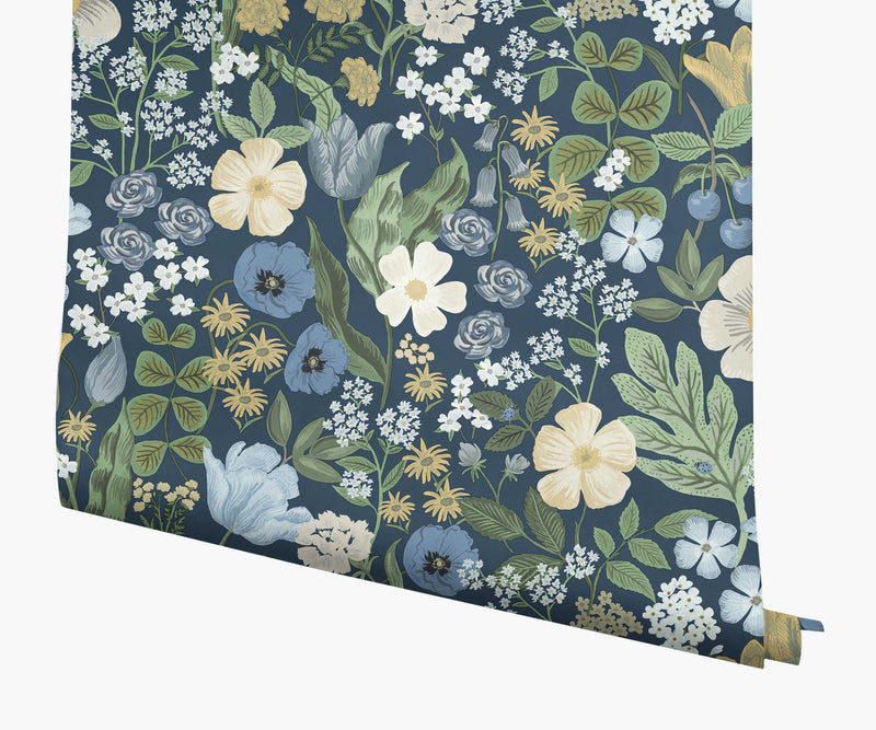 Tracy & Co Blossom Wallpaper - Navy