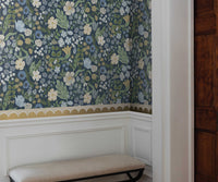 Tracy & Co Blossom Wallpaper Sample - Navy