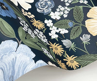 Tracy & Co Blossom Wallpaper Sample - Navy