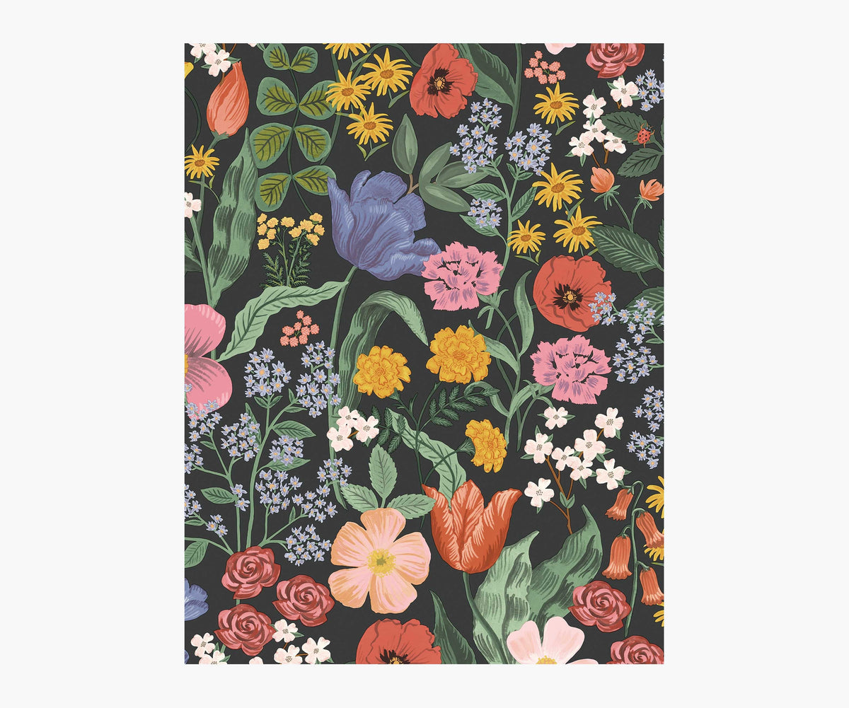 Tracy & Co Blossom Wallpaper Sample - Black