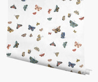 Tracy & Co Butterfly House Wallpaper - White