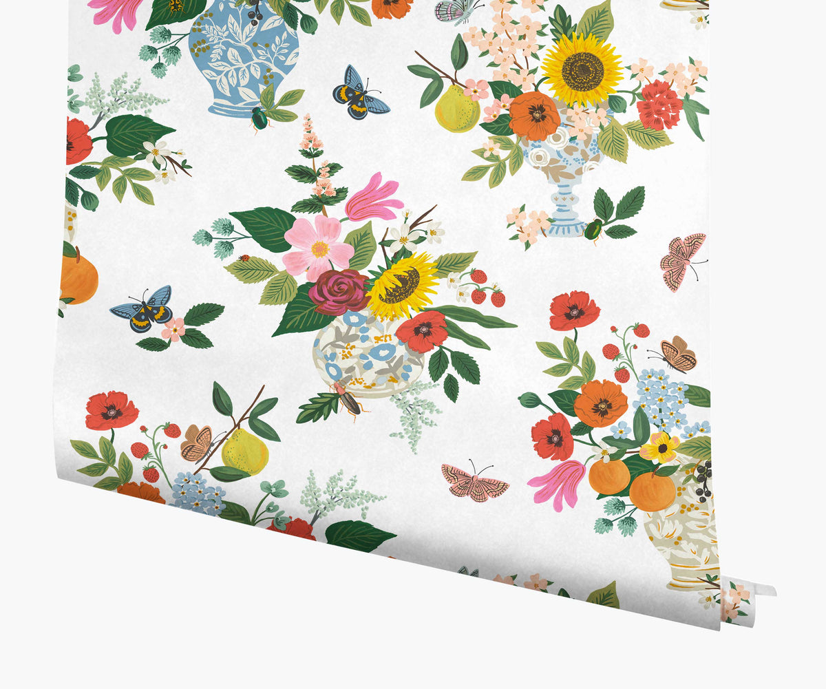 Tracy & Co Flower Studies Wallpaper - Bright Multi