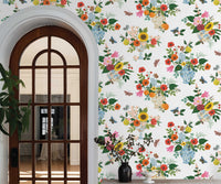 Tracy & Co Flower Studies Wallpaper Sample - Bright Multi