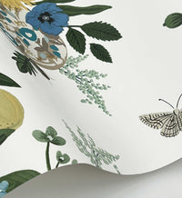 Tracy & Co Flower Studies Wallpaper - Blue Multi