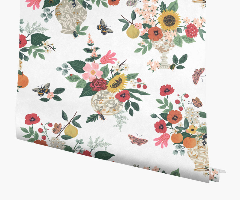 Tracy & Co Flower Studies Wallpaper - Rose Multi