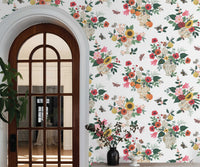 Tracy & Co Flower Studies Wallpaper Sample - Rose Multi