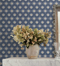 Tracy & Co Emma Wallpaper - Navy